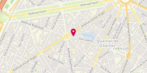 Plan de Century 21 Victor Hugo Transaction, 50 Rue Copernic, 75116 Paris