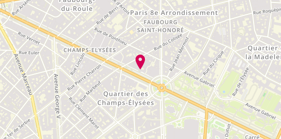 Plan de Champs Elysées Gestion CEG, 34 avenue des Champs-Élysées, 75008 Paris
