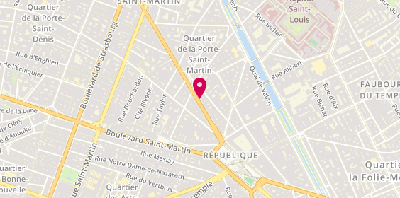 Plan de Immobilier Republique Esthete, 24 Boulevard de Magenta, 75010 Paris