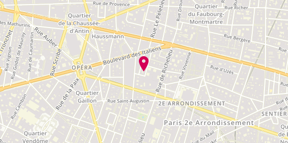 Plan de Dira Immobilier, 1 Rue Favart, 75002 Paris