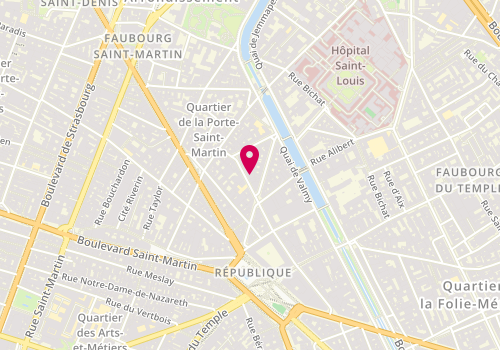 Plan de Thibault Chanel Immobilier, 24 Rue Yves Toudic, 75010 Paris