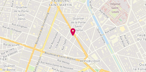 Plan de Century 21 Bonsergent Immobilier, 21 Boulevard de Magenta, 75010 Paris