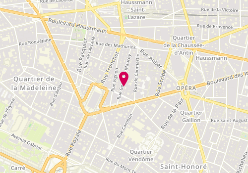 Plan de Scbsm, 12 Rue Godot de Mauroy, 75009 Paris