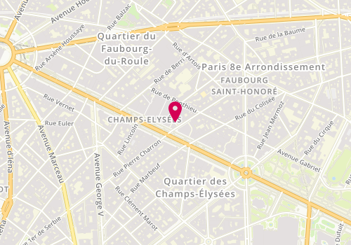 Plan de TBEECOM, 128 Rue la Boétie, 75008 Paris