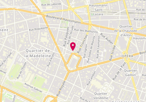Plan de Monumenta Real Estate, 25 place de la Madeleine, 75008 Paris