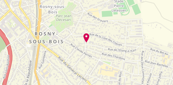 Plan de Nathalie TELCIDE - Efficity, Rue du Pré Gentil, 93110 Rosny-sous-Bois