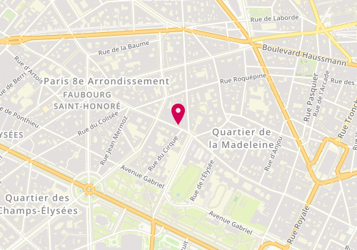 Plan de Cazz, 104 Faubourg Saint Honoré, 75008 Paris