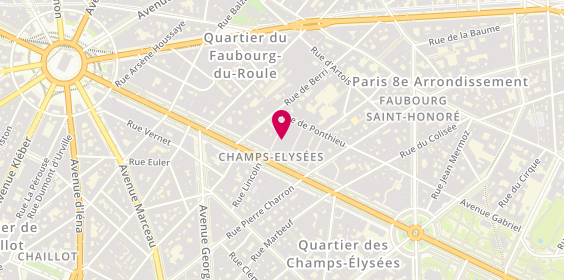 Plan de Agence le Réseau, 78 avenue des Champs-Élysées, 75008 Paris