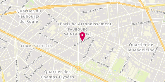 Plan de Castel Immobilier de France, 38 Rue du Colisée, 75008 Paris