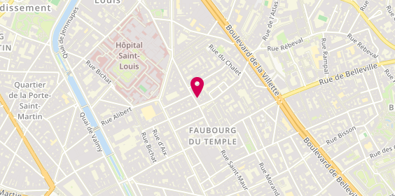 Plan de Berdouz et Bezzou, 198 Rue Saint-Maur, 75010 Paris