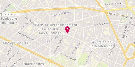 Plan de Propriétés Parisiennes, 124 Rue du Faubourg Saint-Honoré, 75008 Paris
