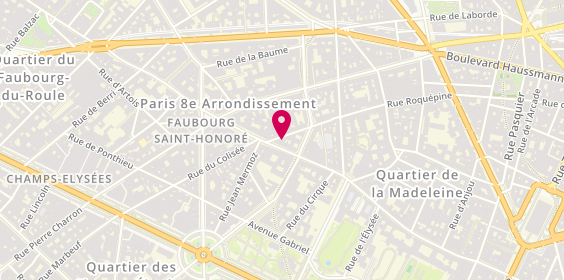 Plan de Barnes, 122 Rue du Faubourg Saint-Honoré, 75008 Paris