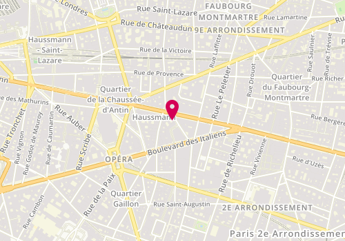 Plan de Patrice Bourgier, 13 - 15 Rue Taitbout, 75009 Paris