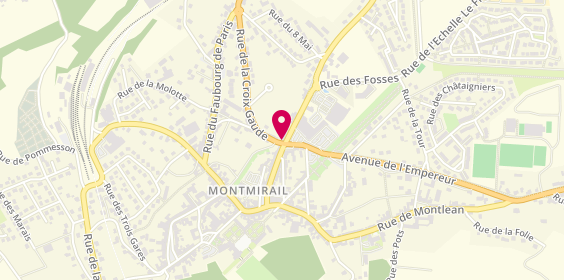 Plan de Agence Immobilière de Montmirail, 1 Rue du Faubourg de Condé, 51210 Montmirail