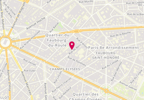 Plan de Finorgest Gescofim Safar, 23 Rue de Berri, 75008 Paris