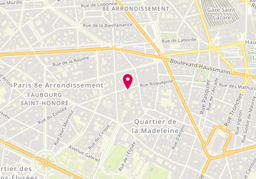 Plan de Fiderim, 9 Rue Penthièvre, 75008 Paris