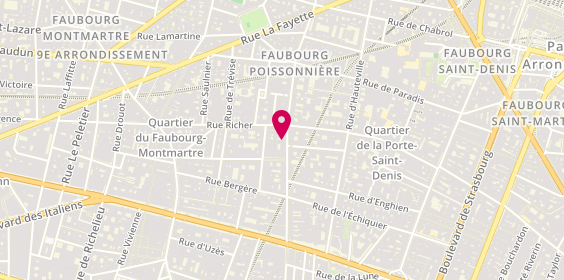 Plan de WM & Associés: Accueil, 37 Rue du Faubourg Poissonnière, 75009 Paris