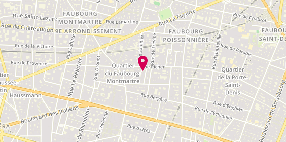 Plan de Marney Property - Agence Immobilière Paris 9 Folies Bergère / Trévise / Martyrs / Montmartre, 16 Rue Geoffroy-Marie, 75009 Paris