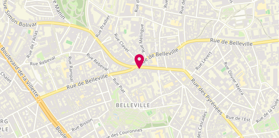 Plan de L'Adresse l'Européenne de l'Immobilier, 401 Pyrénées, 75020 Paris