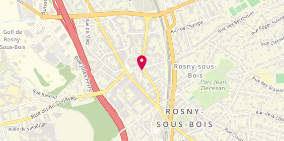 Plan de Solvimo, 4 Rue Paul Cavaré, 93110 Rosny-sous-Bois