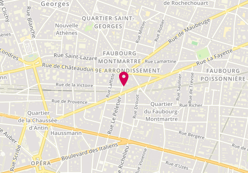 Plan de Oralia Lescallier, 12 Rue de la Victoire, 75009 Paris