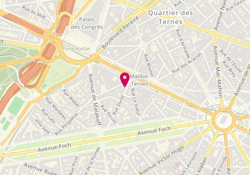 Plan de G.T.I Immobilier, 33 Rue Duret, 75116 Paris