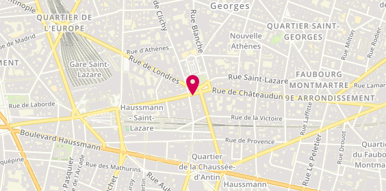 Plan de La Centrale de Financement Immobilier Neuf, 75 Saint Lazare, 75009 Paris
