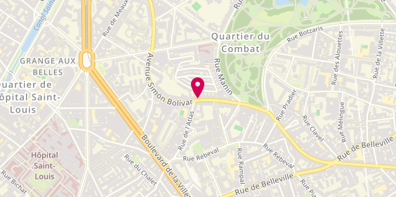 Plan de ERA Immobilier, 62 avenue Simon Bolivar, 75019 Paris