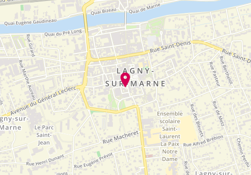 Plan de Agencity Lagny, 22 place du Marché au Blé, 77400 Lagny-sur-Marne