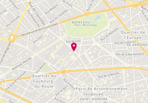 Plan de Soc Immo et Hoteliere du Parc Monceau, 51 Rue de Courcelles, 75008 Paris