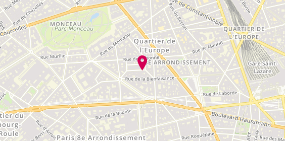 Plan de Wainstok Immobilier, 5 Rue Treilhard 1er Étage, 75008 Paris