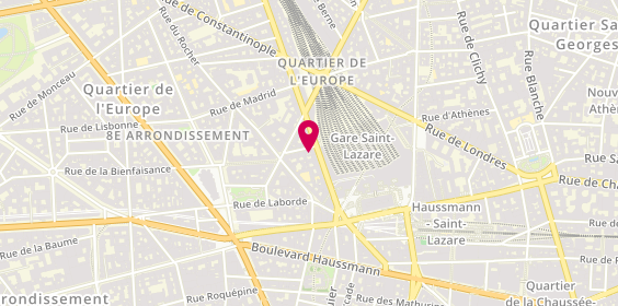 Plan de D&C Real Estate, 1 Rue de Stockholm, 75008 Paris