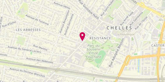 Plan de Chelles Centre Immobilier, 30 avenue de la Résistance, 77500 Chelles
