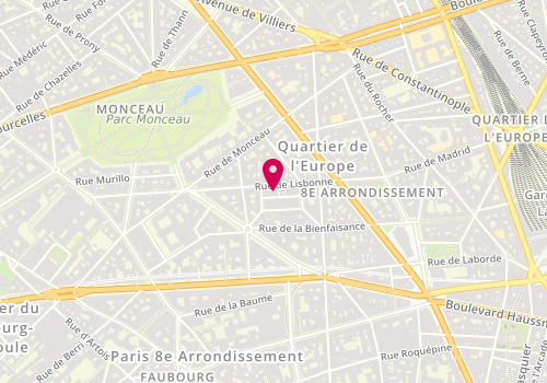 Plan de J.I.P - Jobard Immobiliere Paris, 27 Rue de Lisbonne, 75008 Paris