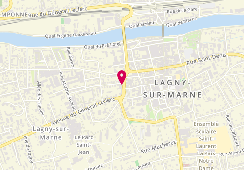 Plan de Orpi Cadeau Thévin Immobilier Lagny-sur-Marne, 32 Rue Jacques le Paire, 77400 Lagny-sur-Marne