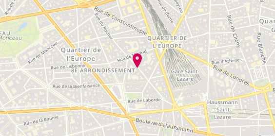 Plan de Akelius, 37-41 Rue du Rocher, 75008 Paris