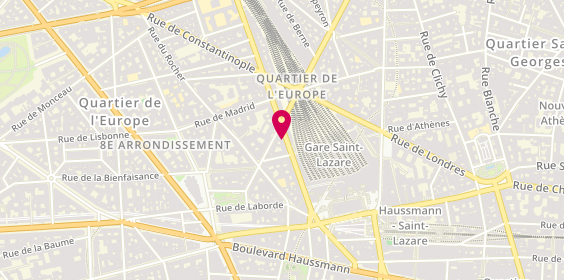 Plan de Tusker, 39 Rue de Rome, 75008 Paris