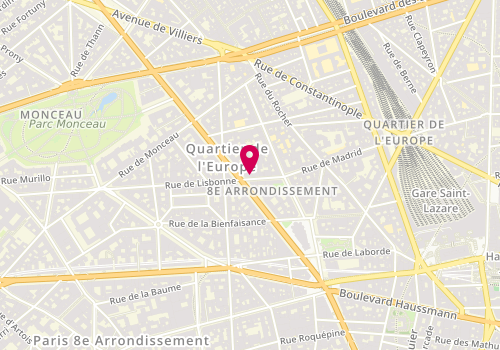 Plan de Sims, 12 Rue de Lisbonne, 75008 Paris