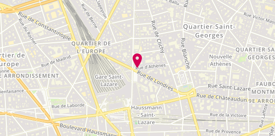 Plan de Immobiliere J.p.malzac, 27 Rue d'Athenes, 75009 Paris
