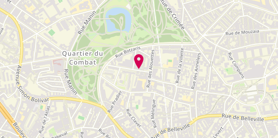Plan de Bonne Etoile Agence des Buttes-Chaumont, 16 Rue du Plateau, 75019 Paris