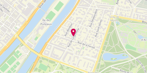 Plan de Muriel Errera, 80 Longchamp, 92200 Neuilly-sur-Seine