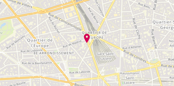Plan de Caso Patrimoine Paris, 47 Rue de Rome, 75008 Paris