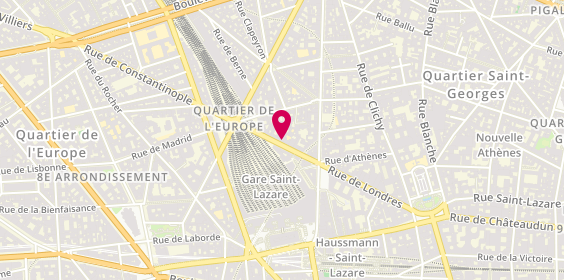 Plan de Cooloc Management, 54 Rue de Londres, 75008 Paris
