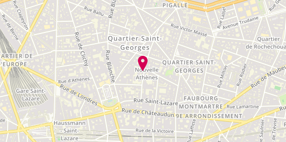 Plan de Athena, 19 Rue de la Rochefoucauld, 75009 Paris