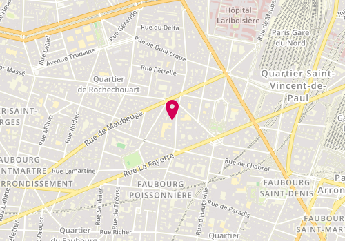 Plan de Oryx Real Estate Investment Management, 123 Rue du Faubourg Poissonnière, 75009 Paris