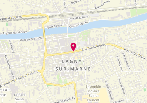 Plan de Stéphane Plaza Immobilier Lagny-Sur-Marne, 128 Rue Saint-Denis, 77400 Lagny-sur-Marne