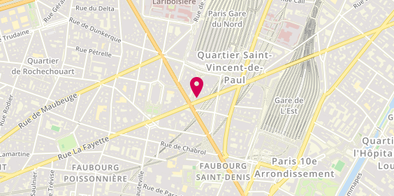 Plan de Magenta Immobilier, 129 Rue la Fayette, 75010 Paris