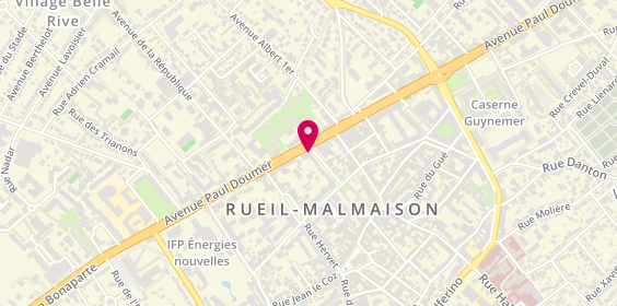 Plan de HOUSE PARTNERS - Agence immobilière Rueil Malmaison, 2 avenue Georges Clemenceau, 92500 Rueil-Malmaison
