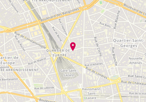 Plan de GSD Immobilier, 37 Rue de Liège, 75008 Paris