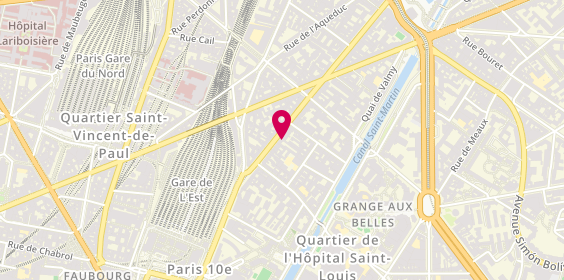 Plan de Laforêt Immobilier, 214 Rue du Faubourg Saint-Martin, 75010 Paris